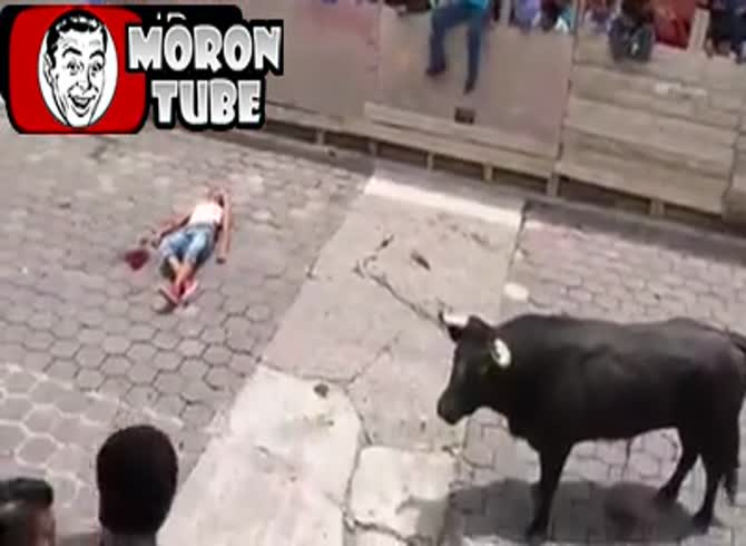 Video :A bull release turns into a tragedy when a man is violently attacked by one of the animals